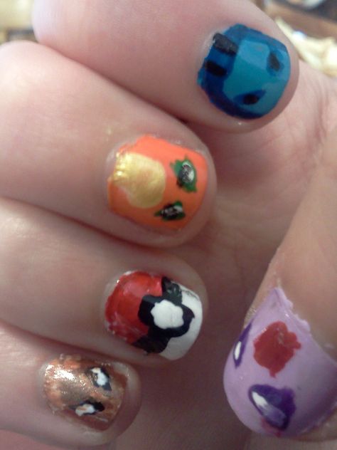 Eevee nails Eevee Nails, Anime Nails, Nail Art, Nails, Anime, Quick Saves, Art, Nail Arts