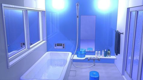 Todoroki Uraraka, Setting Inspiration, Episode Backgrounds, House Inside, Daily Routines, Cool Backgrounds, Background Wallpaper, Shower Bath, Background Design