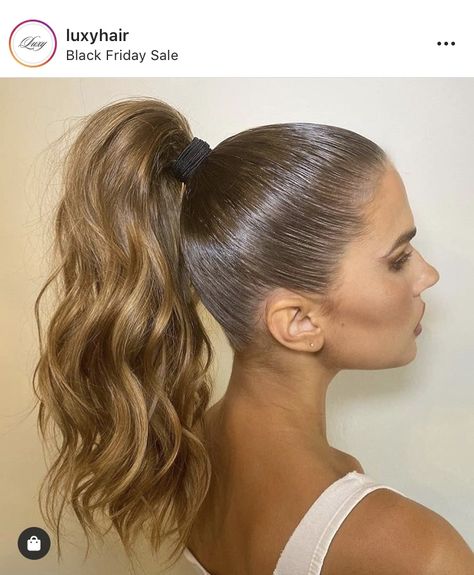 Sports Ponytail, Chestnut Brown Highlights, Sleek High Ponytail, Ponytail Hair Styles, Ponytail Scrunchie, Chestnut Brown Hair, Tail Braids, High Ponytail Hairstyles, Long Hair Ponytail