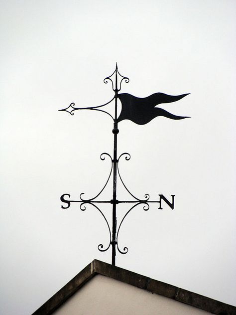 ~ Weather Vane in Clifton, Bristol ~, Maybe monogrammed?? Weather Vain, Clifton Bristol, Wind Vane, Creative Commons Images, Beautiful Home Gardens, Lightning Rod, Blacksmith Projects, Sundials, Weather Vanes