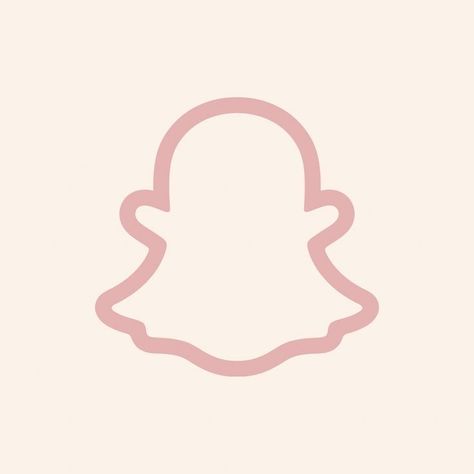 Beige Pink Icons, Snap Icon Aesthetic, Snapchat Icon Aesthetic Pink, Snapchat Aesthetic Icon, Coquette Aestethic Icons, Iphone Widgets Pink, Snapchat App Icon Aesthetic, Aesthetic Snapchat Icon, Snapchat Logo Aesthetic