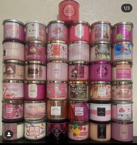 Bath And Body Works Candles Collection, Bath And Body Works Candles Reuse, Bath And Body Works Candles Aesthetic, Bath And Body Works Perfume Aesthetic, Bath And Body Works Aesthetic, Bath And Body Works Collection, Sented Candles, 2000s Design, Candle Reuse