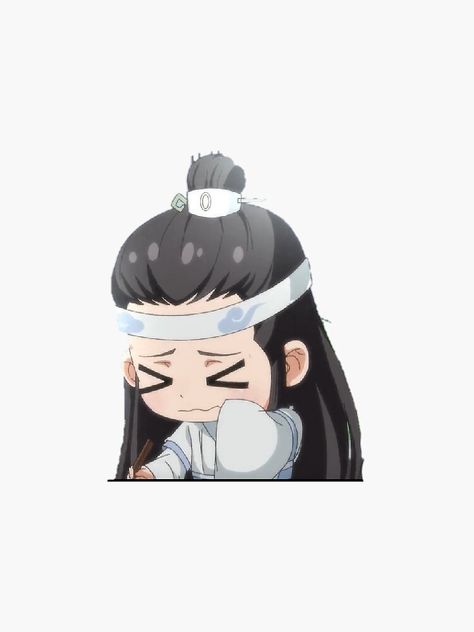 "lan xichen chibi" Sticker for Sale by wichesterwho221 | Redbubble Lan Xichen, Angry Face, Heaven's Official Blessing, Top Artists, Sticker Design, Sell Your Art, Vinyl Sticker, Gift Card, Vinyl