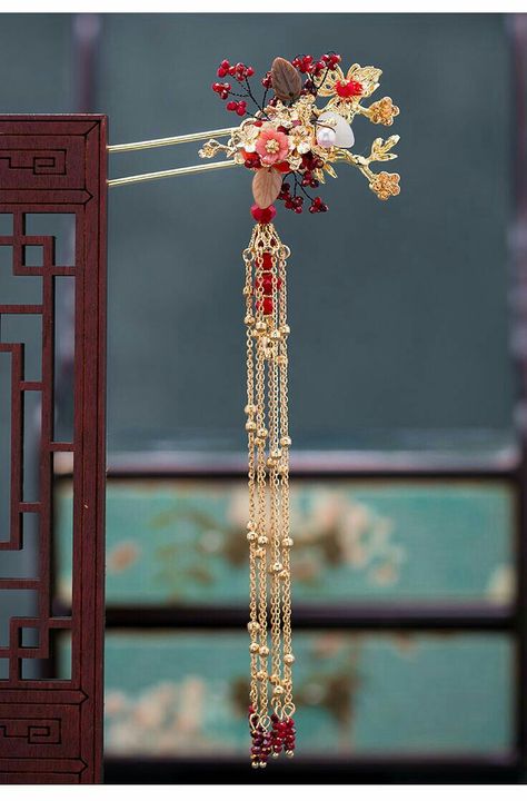 Asian Hair Accessories, قلادات متدلية, Chinese Hairpin, Chinese Accessories, Chinese Hair Accessories, Chinese Jewelry, Chinese Hairstyle, Magical Jewelry, Diy Hair Accessories