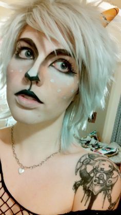 Faun Cosplay, Makeup Halloween Ideas, Goat Costume, Werewolf Makeup, Light Skin Makeup, Haunted Woods, Ideas For Makeup, Play Makeup, Halloween Things