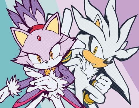 Silvaze sonic channel art Sonic Channel, Sonic Friends, Blaze The Cat, Sonic Hedgehog, Sonamy Comic, Rouge The Bat, Silver The Hedgehog, Sonic Characters, Sonic And Amy