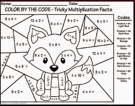 Color By Number Multiplication Addition Coloring Worksheet, Maths Colouring Sheets, Christmas Math Worksheets, Fun Math Worksheets, Math Coloring Worksheets, Math Pages, Math Sheets, Coloring Worksheets, 2nd Grade Math Worksheets