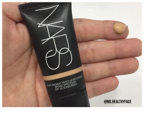 Holy Grail -- Nars Pure Radiant Tinted Moisturizer SPF 30 Nars Pure Radiant Tinted Moisturizer, Nars Tinted Moisturizer, Holy Grail, Tinted Moisturizer, Makeup Essentials, Paraben Free, Energy Drink Can, Voss Bottle, Nars