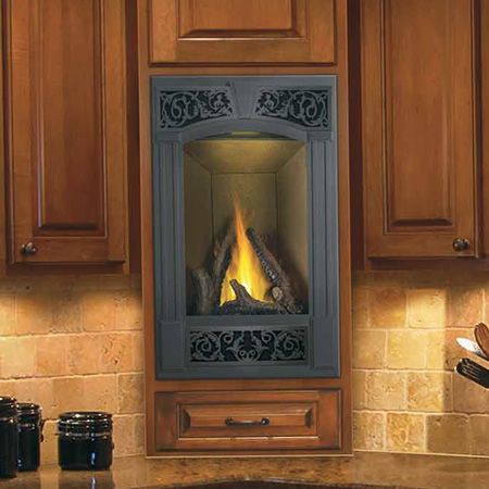 Wall Gas Fireplace, Propane Fireplace Indoor, Fireplace With Logs, Fireplace In The Kitchen, Vented Gas Fireplace Insert, Reclaimed Fireplace, Indoor Gas Fireplace, Outdoor Fireplace Plans, Fireplace Gas