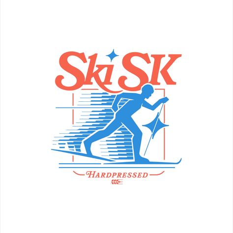 Vintage Ski Advertisement, Apres Ski Graphic, Skiing Graphic Design, Snowboard Graphic Design, Ski Graphic Design, Winter Logo Design, Winter Design Graphic, Ski Branding, Ski Club Logo