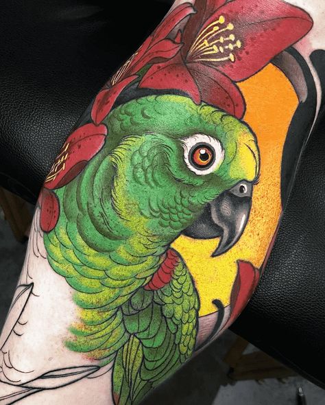 Parrot Tattoo Design, Pet Tattoo Ideas, Bird And Flower Tattoo, Beetle Drawing, Parrot Tattoo, Pet Tattoos, Beetle Tattoo, Parrot Feather, Tattoo Design Ideas