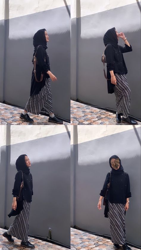 Ootd Ngampus, Skirts With Sneakers, Outfit Kondangan, Outfit Minimalist, Muslim Fashion Outfits, Outfit Hijab, Hijab Tutorial, Muslim Fashion, Hijab Fashion