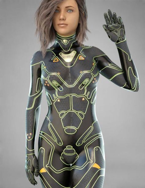 COG SciFi Suit for Genesis 8 Female(s) Scifi Bodysuit, Futuristic Uniform, Scifi Suit, Cyberpunk Suit, Sci Fi Outfits, Sci Fi Outfit, Sci Fi Clothing, Dc Comics Girls, Uniform Costume