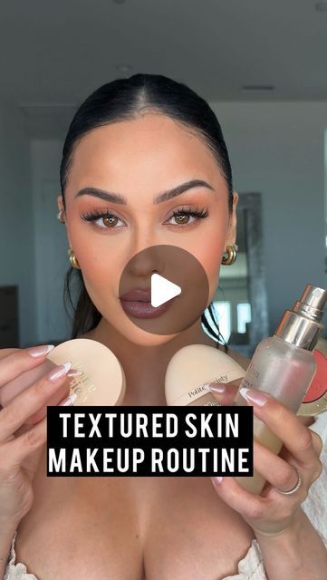 Christen Dominique on Instagram: "Textured, large pores on skin needs its own routine if you have skin like this try it out!  @politesocietybeauty More than a pretty face Foundation Shade: Light N &More than a pretty powder shades: Translucent, Brightening Petal, and Brightening Peach   @dominiquecosmetics Concealer shade Oat Milk  @scottbarnesbeauty Contour Palette  @toofaced Cloud Crush Blush Shade:Tequila Sunset   Lip liner Hot & Spicy #toofaced  Gloss Daisy Pink @lawless   #politesocietypartner #makeupfortexturedskin #texturedskin #largepores #makeup #makeuptutorial #makeuproutine" Powder Foundation Routine, Flawless Makeup Products, Textured Skin Makeup, Large Pores Makeup, Tequila Sunset, Christen Dominique, Foundation Routine, Polite Society, Face Foundation