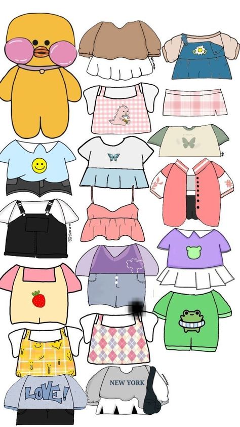 Pidżama Party, Mothers Day 2023, Buku Diy, Paper Doll Printable, Templat Kotak, Paper Doll Clothes, Duck Crafts, Paper Doll Printable Templates, Hello Kitty Printables