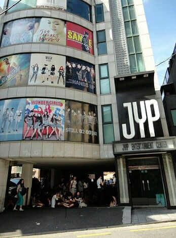 Jyp Entertainment Building, Entertainment Building, Jyp Entertainment, Entertainment Logo, Entertainment Console, Entertainment Center Decor, Tv Decor, Entertainment Room, Old Tv