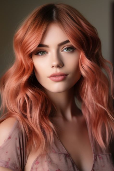 Rose gold and copper fusion blends the best of both worlds—rose gold and copper—for a unique, radiant finish. Suitable for all seasons, this style needs a color-protective shampoo for maintenance. Click here to check out more lovely copper hair color ideas for 2023.