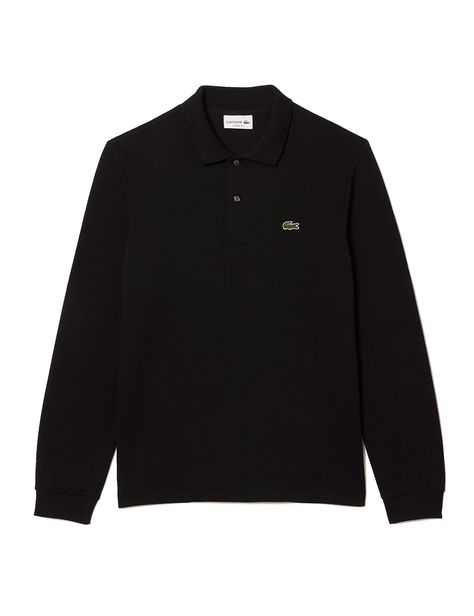 Lacoste Shirt Men, Long Sleeve Polo Shirt Men Outfit, Long Sleeve Polo Shirt Men, Lacoste Store, Polo Outfit Men, Long Sleeve Collared Shirt, René Lacoste, Green Crocodile, Lacoste Shirt