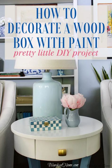 Hey there, fellow craft enthusiasts! Have you ever stumbled upon the perfect home decor piece, only to be turned off by the price tag? We've all been ... Check more at https://robertklineart.com/diy-painted-wooden-keepsake-box/ Wooden Keepsake Box, How To Decorate, Wood Box, Perfect Home, A Wood, Hey There, Wood Boxes, Keepsake Boxes, Diy Painting