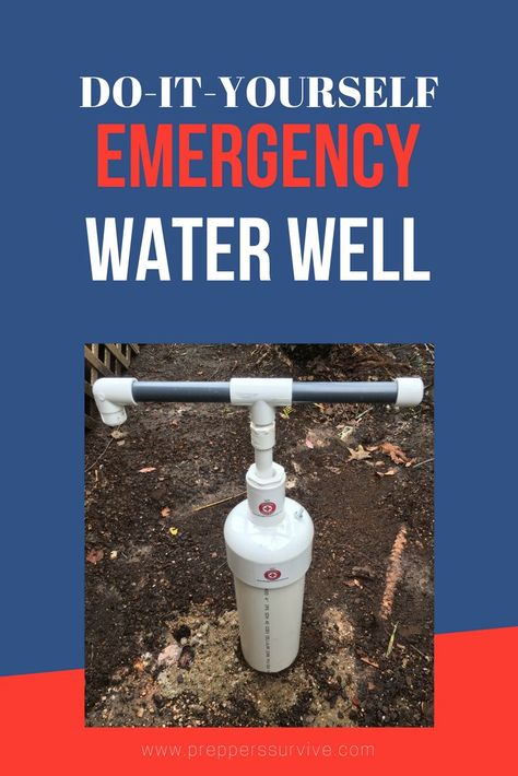 Water Survival, Disaster Plan, Water Well Drilling, Emergency Water, Well Drilling, Urban Survival, Prepper Survival, Diy Water, Homestead Survival