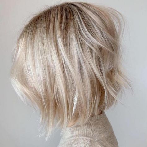 27 Blonde Hair Ideas, from Golden to Caramel | Wella Professionals Hottest Blonde Hair Color Trends, Short Hair Root Smudge, Ash Blonde Hair Short Bob, Blonde Bob With Root Smudge, Blonde Bob Root Smudge, Short Cool Blonde Hair, Root Smudge Blonde Bob, Short Blonde Hair With Root Smudge, Short Blonde Summer Hair