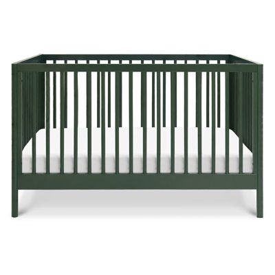 The simple yet versatile design of the Birdie 3-in-1 Convertible Crib adds style to both modern and classic nurseries. Built to seamlessly transition from newborn to toddler, the crib has four different mattress heights and easily converts to a toddler bed and daybed. Color: Forest Green DaVinci Birdie 3 in 1 Convertible Crib in Green | Size 35.0 H x 30.0 W x 54.0 D in | AllModern Toddler Gate, Wood Crib, Classic Nursery, Baby Mattress, Glider Rocker, Adjustable Mattress, Nursery Crib, Toddler Furniture, Baby List