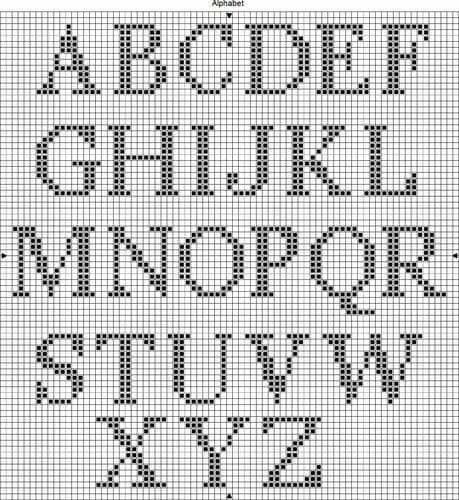 Crochet Alphabet, Crochet Letters, Cross Stitch Alphabet Patterns, Cross Stitch Fonts, Cross Stitch Letters, Fillet Crochet, Embroidery Alphabet, Cross Stitch Bookmarks, Cross Stitch Borders