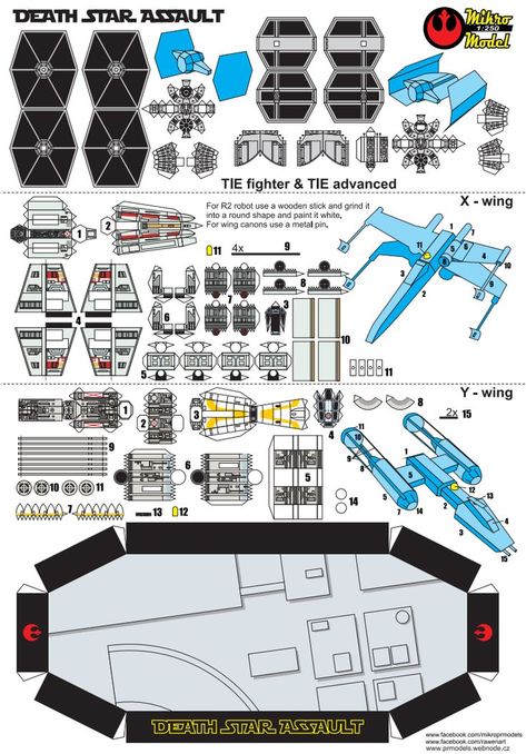 Star Wars Stencil, Y Wing, Paper Airplane Models, Papercraft Download, Paper Aircraft, Paper Folding Crafts, Star Wars Crafts, Cardboard Model, Geometric Origami