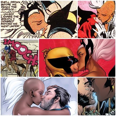 ♡ Storm and Wolverine... Ororo and Logan. ♡ Ororo X Logan, Storm And Wolverine, Wolverine And Storm, Deadpool Y Spiderman, Interracial Art, Black Superheroes, Ororo Munroe, X Men Evolution, Wolverine Hugh Jackman