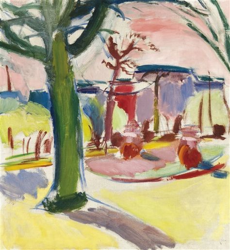 Artwork by Ferdinand Schirren, The park, 1910-1915 Made of Canvas Oil Painting Reproductions, European Art, Painting Reproductions, Art Business, Pictures To Paint, Graphic Artist, Oil Painting On Canvas, The Park, Fabric Material