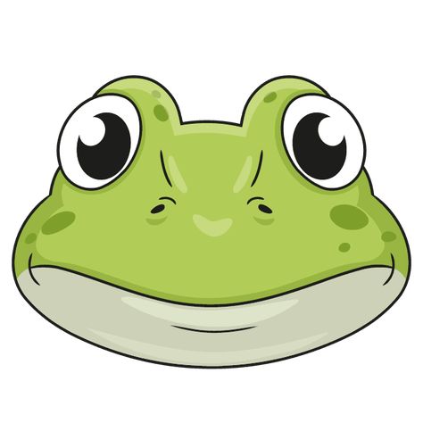 Frog Face Drawing, Cartoon Frog Drawing, Draw A Frog, Frog Eyes, Frog Face, Happy Emotions, Face Outline, Frog Eye, Cartoon Frog