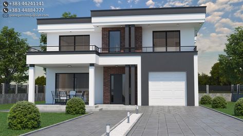 plane per shtepi  tel: +38344241141 Plane Per Shtepi, Philippines House, Philippine Houses, House Balcony Design, House Construction Plan, Duplex House Design, House Construction, Construction Plan, Duplex House