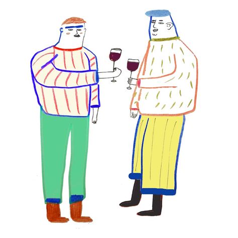 Wine drinkers illustration by Ashley Percival. People Drinking Illustration, Drinking Wine Illustration, Drinking Coffee Drawing, Ashley Percival, Beer Illustration, Butter Brands, Coffee Drawing, Wine Drinkers, Game Illustration