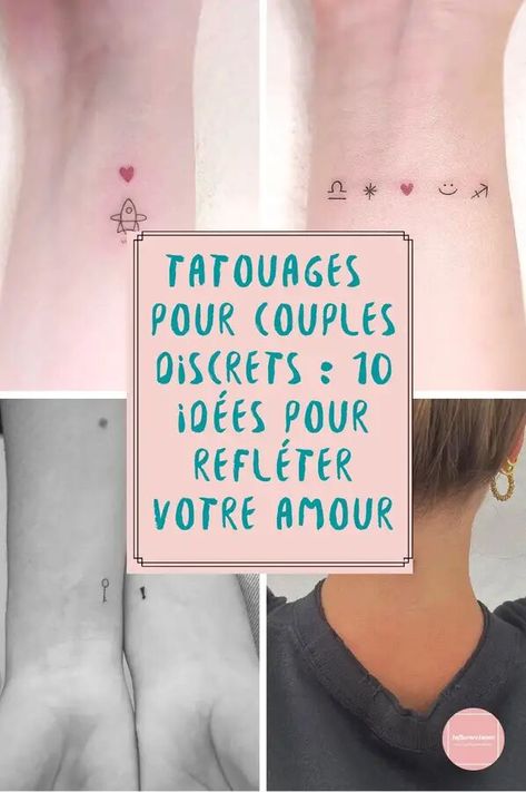 Nous avons rassemblé différents modèles de tatouage parfaits pour les couples. Discret, élégant et plein de sens. Symbolic Tattoos Couples, Tattoo Ideas Unique Meaningful, Married Couple Tattoos, Couple Tattoo Ideas, Promise Tattoo, Tattoo Ideas Unique, Tattoo Couple, Small Couple Tattoos, Couple Tattoos Unique