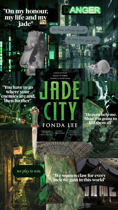 Created by annalewocka2907 on Shuffles Jade City, Ancient Books, Urban Fantasy, City Aesthetic, Fantasy Books, Book Aesthetic, Your Aesthetic, Creative Energy, Book Quotes