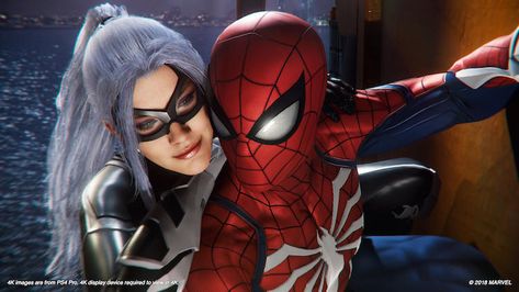 Spiderman Ps4 Wallpaper, Black Cat Comics, Marvel Contest Of Champions, Spiderman Black Cat, Spiderman Poster, Black Cat Marvel, The Heist, Spiderman Ps4, Sam Raimi