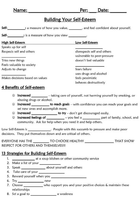 Self Esteem Worksheets For Women, Psychology Worksheets, Healthy Boundaries Worksheets, Self Esteem Building Activities, Confidence Activities, Boundaries Worksheet, Counseling Worksheets, Self Esteem Worksheets, Positive Self Esteem