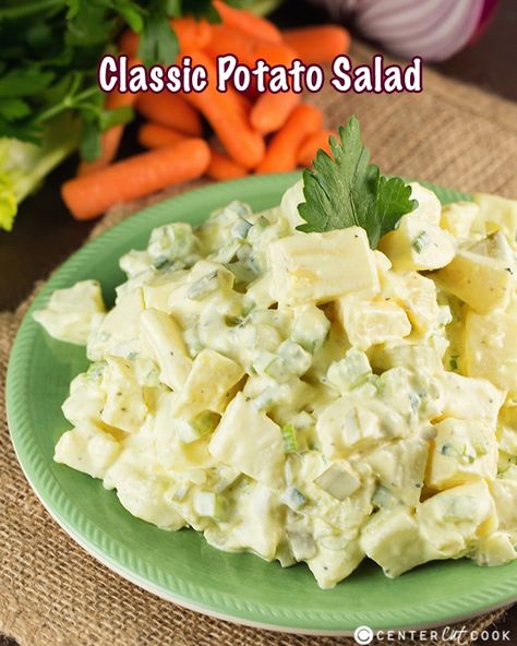 Classic Potato Salad Potato Salad Mayonnaise, Potato Salad No Mayo, Potato Salad With Apples, Mayo Salad, Egg Mayo, Salad Potato, Potato Salad Mustard, Potato Salad Dill, Potato Salad Dressing