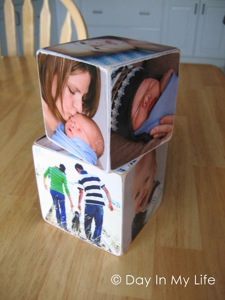 This is one of my favorite crafts to make. They are beautiful, simple, and interactive. They just call out to be picked up and enjoyed over... Wooden Block Puzzle, Picture Cube, Baby Name Blocks, How To Make Photo, Soft Blocks, A Day In My Life, Photo Cubes, Day In My Life, Montessori Baby