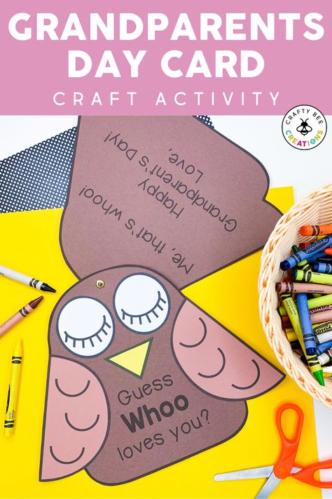 Grandparents Day Crafts For Preschoolers, Patterns For Preschool, Interactive Alphabet Notebooks, Craft For Kids Easy, Alphabet Notebook, Grandparents Day Cards, September Activities, Cute Bulletin Boards, Grandparents Day Crafts