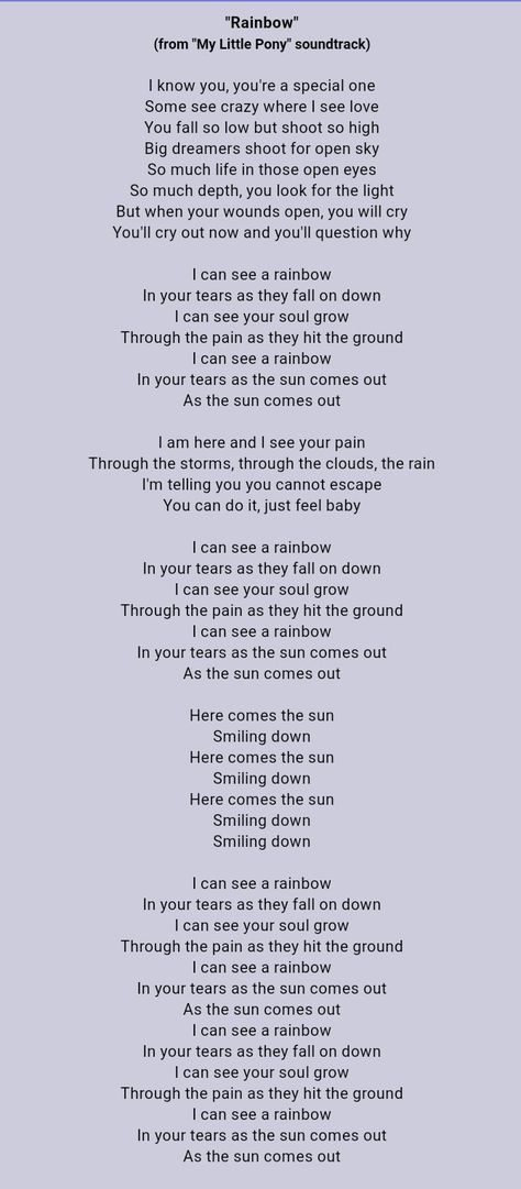 Sia // Rainbow...♥ Birth Playlist, Over The Rainbow Lyrics, The Greatest Sia, Angel By The Wings, Sia Unstoppable Song Lyrics, Sia Lyrics, The Greatest Song Sia, Somewhere Over The Rainbow Lyrics, Sia Music