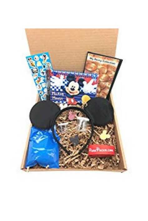 This is a great starter kit for any trip to Disney. Get one of these. It includes ears, autograph book, pin, and more. Perfect for a first trip to Disney. #affiliatelink #firsttriptodisney #disney Surprise Disney Trip Reveal, Disney Gift Box, Unique Disney Gifts, Disney Trip Reveal, Disney Gifts For Adults, Park Accessories, Mickey Mouse Letters, Disney Trip Surprise, Universal Trip