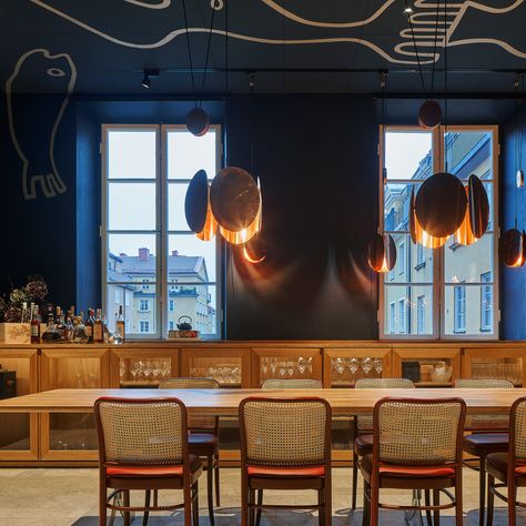 Stockholm travel guide: Portal Bar by Claesson Koivisto Rune Stockholm Travel, Note Design Studio, Bar Design Awards, Studio Kitchen, Copper Lamps, Oak Table, Best Moments, Universal Design, Design Week