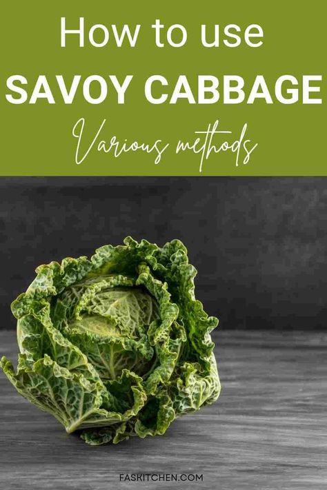 A Pinterest pin featuring a collage of Savoy cabbage and informative text. The image highlights the nutritional benefits, versatile uses, and tips on buying and storing Savoy cabbage. Perfect for individuals seeking to enhance their cooking repertoire and embrace nutritious eating habits. #SavoyCabbage #CabbageGuide #HealthyEating Cabbage Varieties, Types Of Cabbage, Vegetable Prep, Savoy Cabbage, Green Cabbage, Cabbage Recipes, Red Cabbage, Reduce Food Waste, Edible Plants