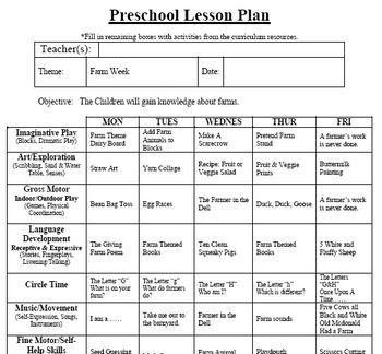 Weekly Lesson Plan Preschool, High Scope Lesson Plans For Preschool, Farm Animals Lesson Plans Preschool, 12-24 Month Activities Lesson Plans, Home School Preschool Lesson Plans, July Lesson Plans Preschool, Preschool Weekly Lesson Plans Free Printable, Weekly Preschool Themes, Sports Lesson Plans Preschool