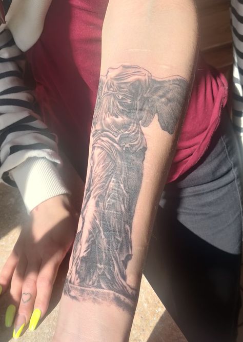 Arm Tattoos To Cover Scars, Scar Cover Up Tattoo, Tattoo Sleeve Cover Up, Tattoo Over Scar, Scar Cover Up, Tattoos To Cover Scars, Arm Tats, Longevity Diet, Winged Victory