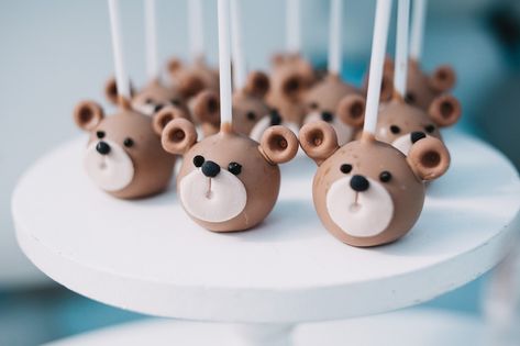 Bear Cake Pops, Teddy Bear Baby Shower Theme, Bear Baby Shower Cake, Teddy Bear Cake, Splash Party, Bear Baby Shower Theme, Idee Babyshower, Teddy Bear Cakes, Baby Shower Theme Decorations