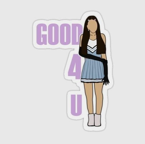 Good 4 U, Stickers Cool, Preppy Stickers, Cute Laptop Stickers, Hydroflask Stickers, Body Picture, Art Collage Wall, Quote Stickers, Girl Stickers