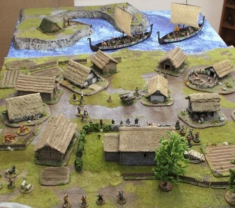 Lotr Garden, Dnd Viking, Medieval Cottage, Wargames Terrain, Vila Medieval, Dnd Diy, Nordic Architecture, Viking House, Dnd Crafts