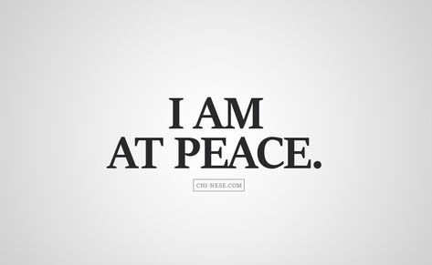 I am at peace. #affirmations #positiveaffirmations #lawofattraction #dailyaffirmations #iamaffirmations #powerofmind #mindfulness I Am At Peace Quotes, Peace Quotes Aesthetic, At Peace Quotes, Bragging Quotes, Peace Affirmations, I Am Whole, I Am At Peace, Meditation Affirmations, Powerful Meditation